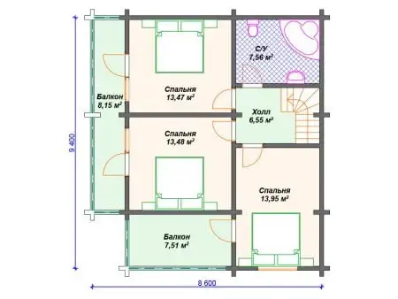 Проект дома ДС-092 (143.29 кв.м)