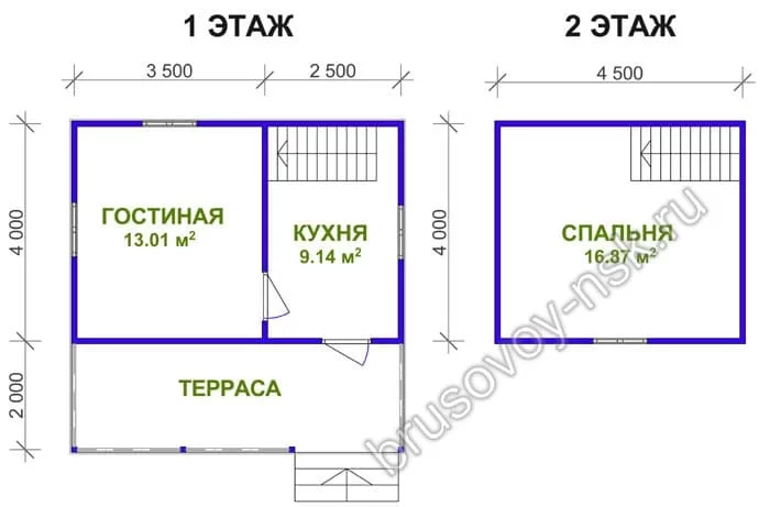 Дом из бруса «Григорий»