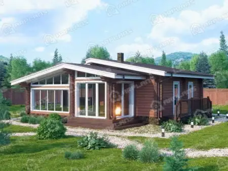 Проект бани Б-052 (69.26 кв.м)