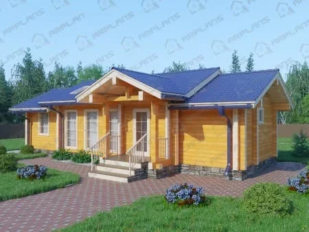 Проект бани Б-040 (63.13 кв.м)
