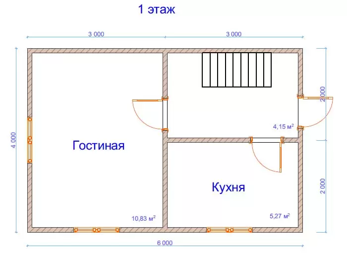 Дом из бруса №5