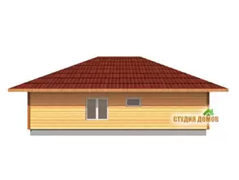 Жилой дом из бруса №17 12x8 м