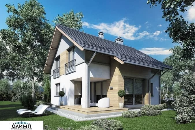 Проект дома из газобетона Гуселка