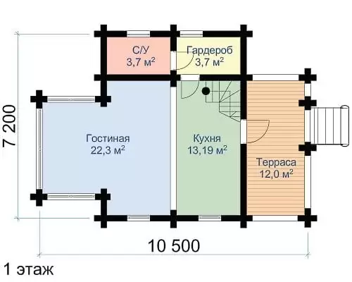 Дом ОЦ 80.7 кв.м