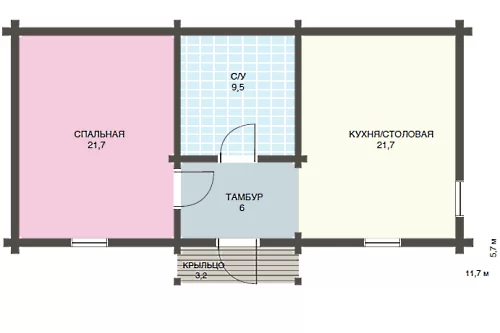 Дом ПБ 62 кв.м.