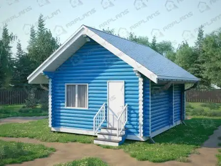 Проект бани Б-027 (26.38 кв.м)