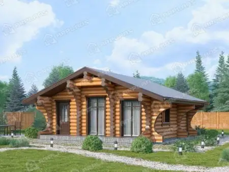Проект бани Б-053 (50.39 кв.м)