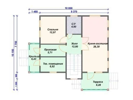 Проект дома И-013 (150.03 кв.м)