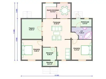 Проект дома ДС-049 (118.26 кв.м)