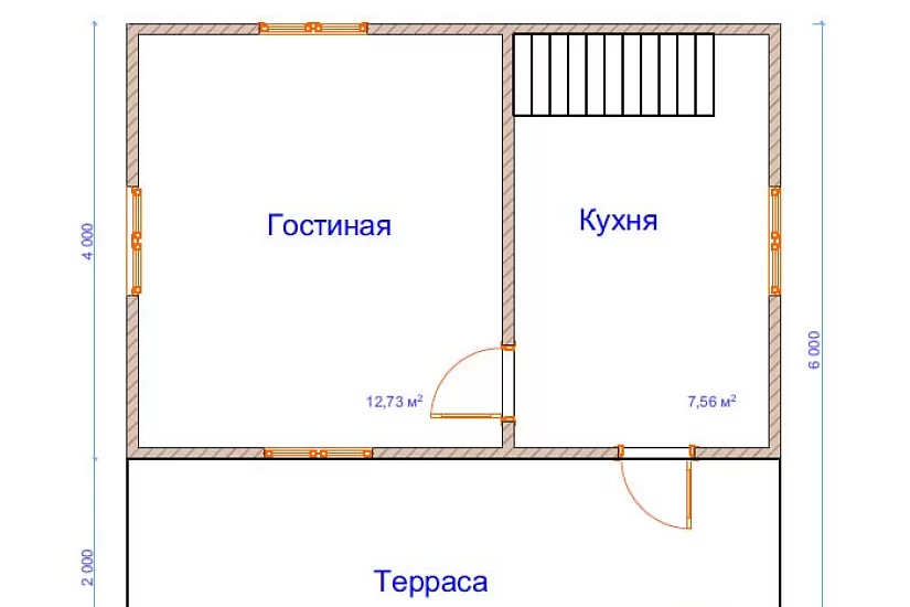 Дом из бруса №9