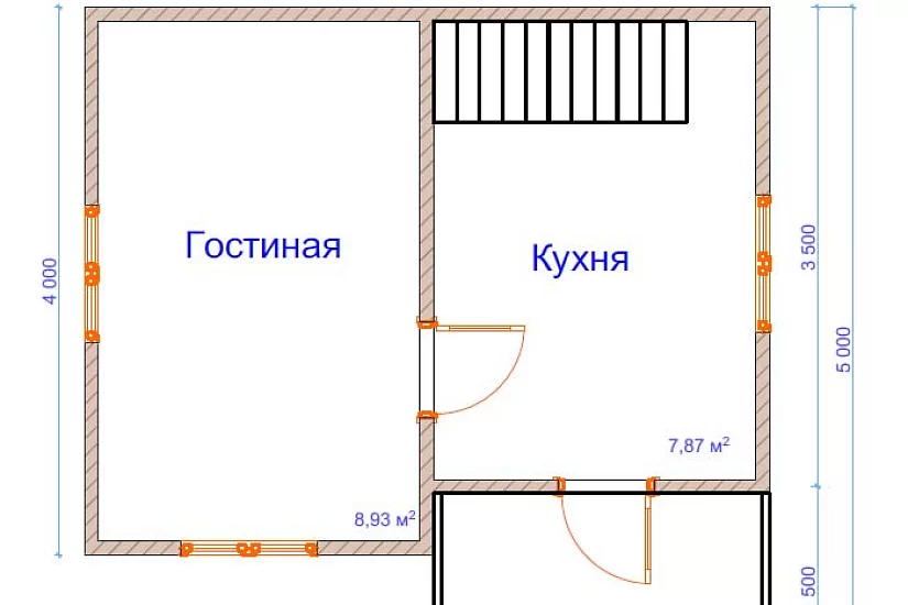 Дом из бруса №2