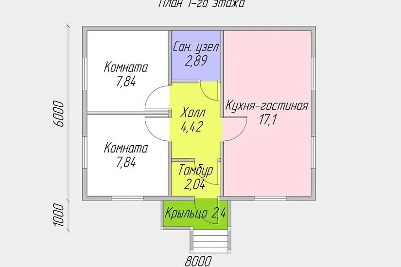 Уют 1БК-124 6.0х8.0 м