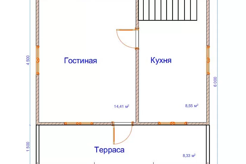 Дом из бруса №14