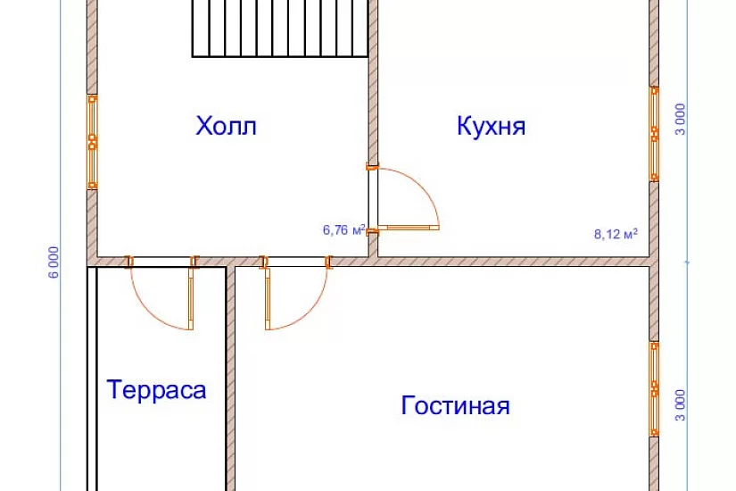 Дом из бруса №8