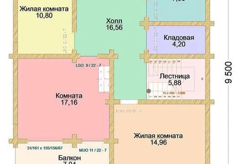 Дом из клееного бруса КБ-179