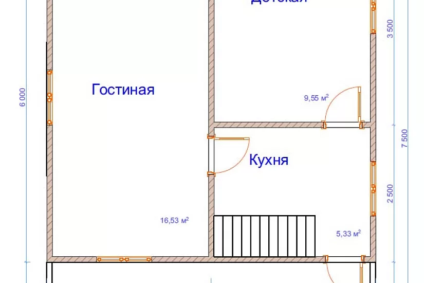 Дом из бруса №16