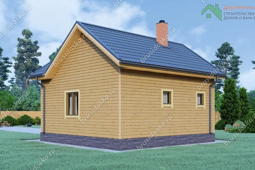 Баня 7х7 из бруса