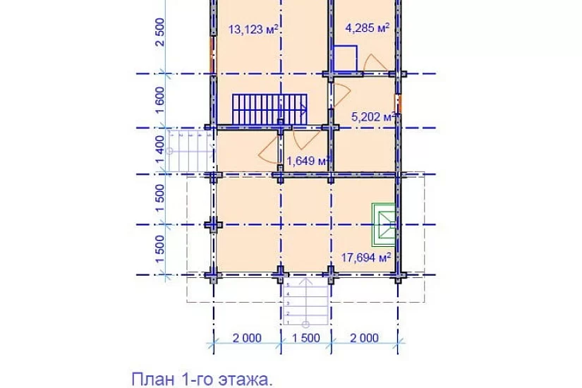 Дачный домик из клееного бруса