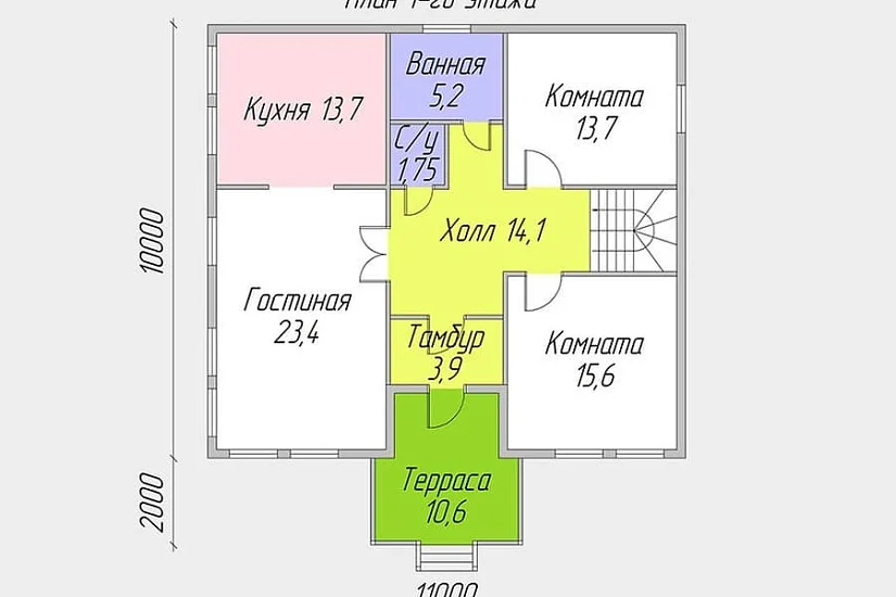 Граф 4К 10.0х11.0 м