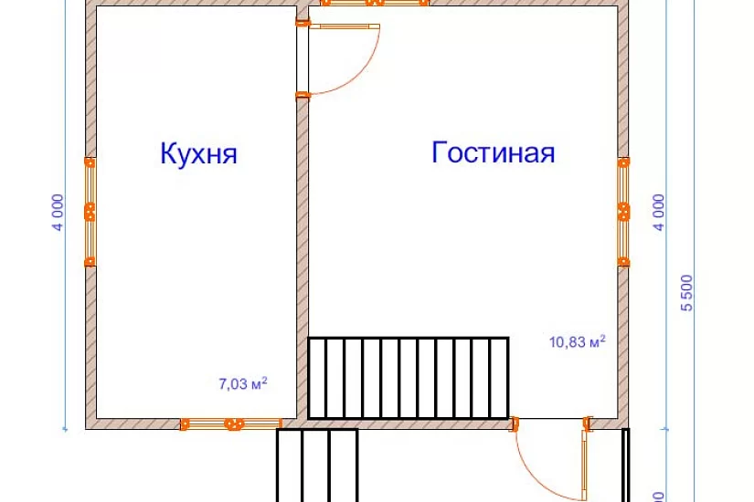 Дом из бруса №3