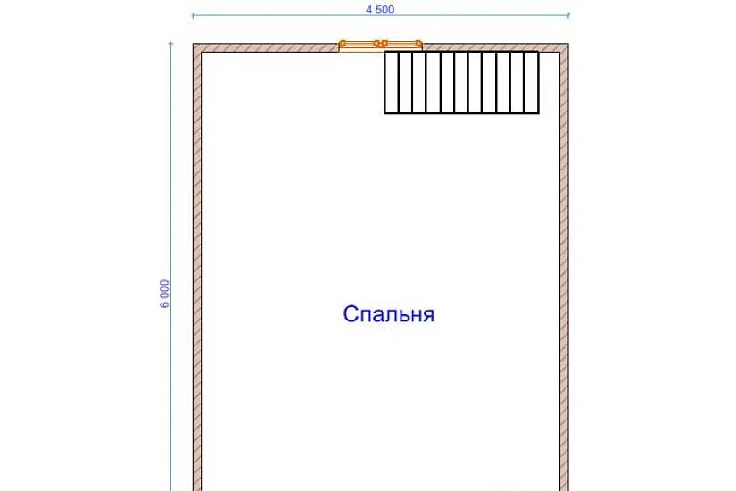 Дом из бруса №21 6x8 м