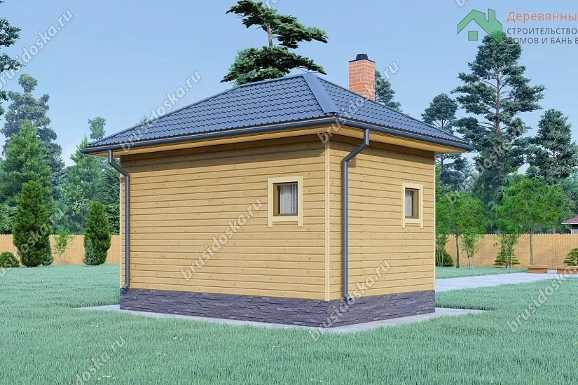 Баня 4х6 из бруса