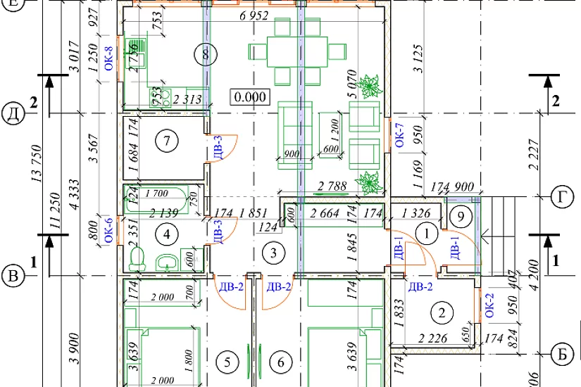 Дом-каркасно-щитовой-1этаж-9700х13750-ЭП