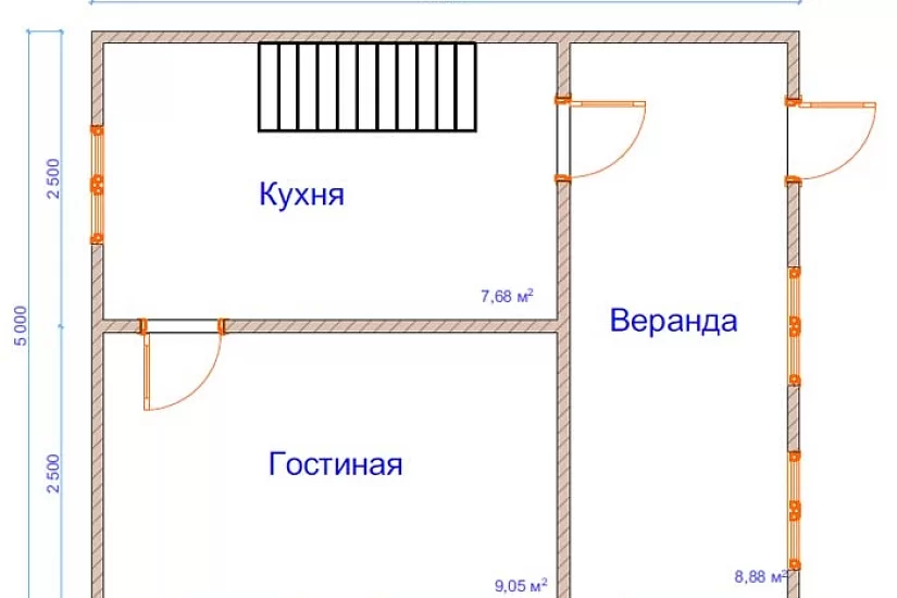 Дом из бруса №6