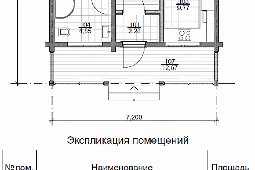 Дом ПБ 102 кв.м.