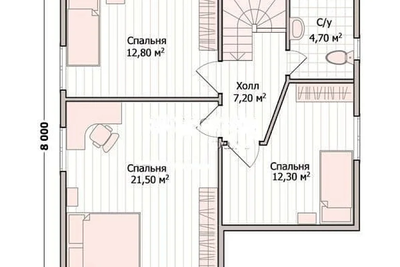 Дом из профилированного бруса ПБ-113а