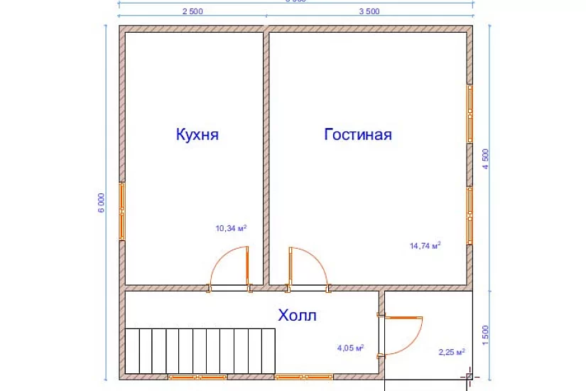 Дом из бруса №12