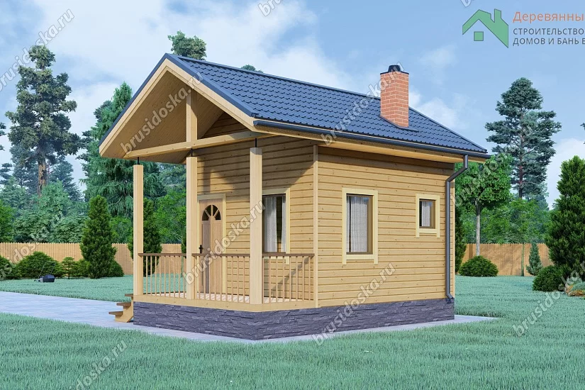 Баня 4х4 из бруса