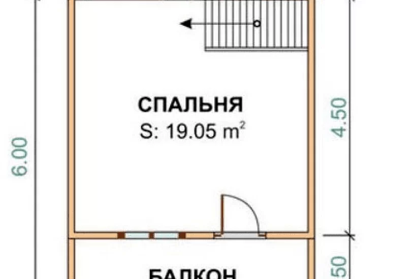 Дом из бруса 6х6 к1п9