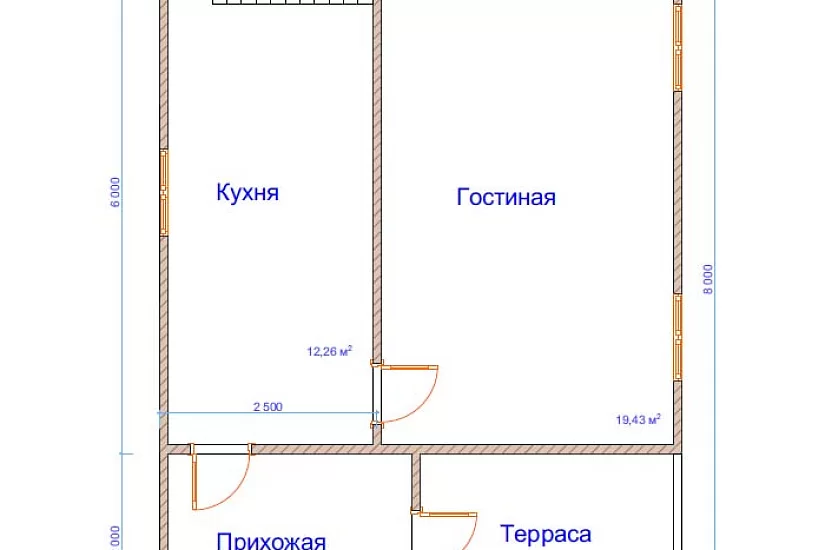 Дом из бруса №19