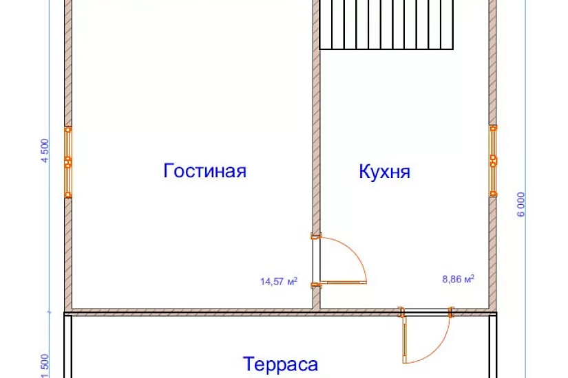 Дом из бруса №11