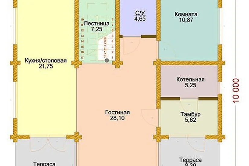 Дом из клееного бруса КБ-184