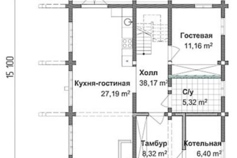 Дом ПБ 178,1 кв.м.