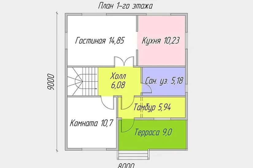 Адмирал Д-2К 8.0х9.0 м