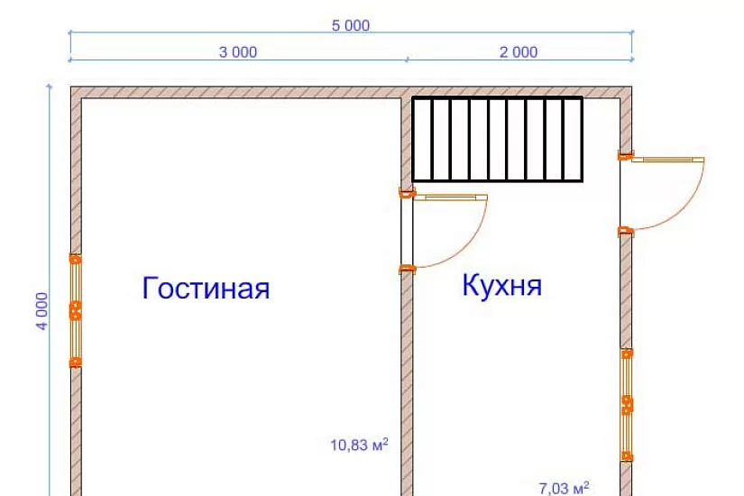 Дом из бруса №1