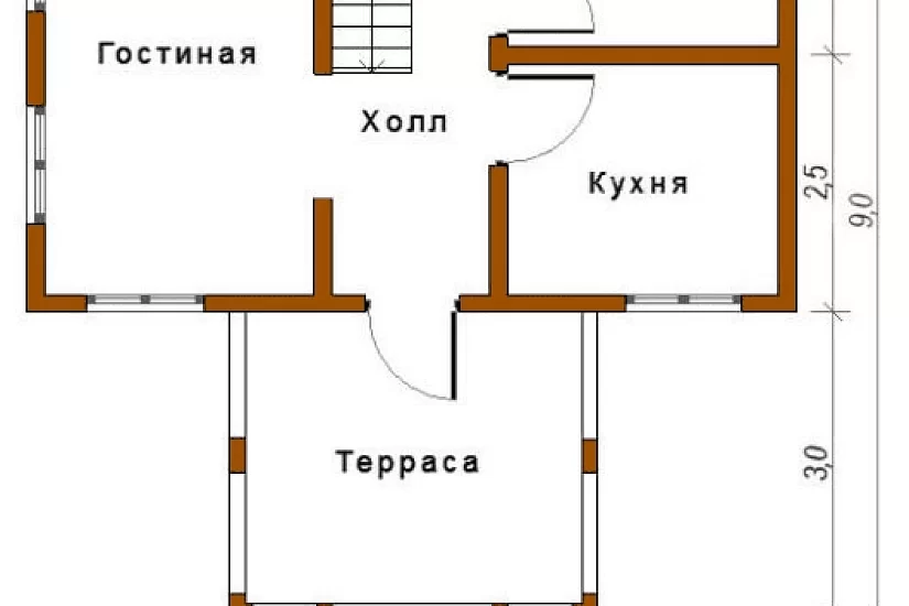 Дом 9х9 К2П6