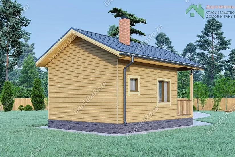 Баня 5х5 из бруса