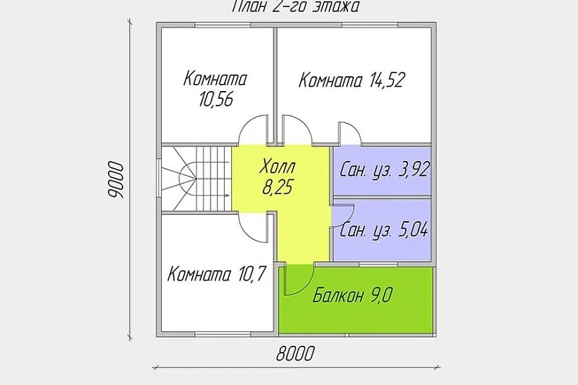Адмирал Д-2К 8.0х9.0 м