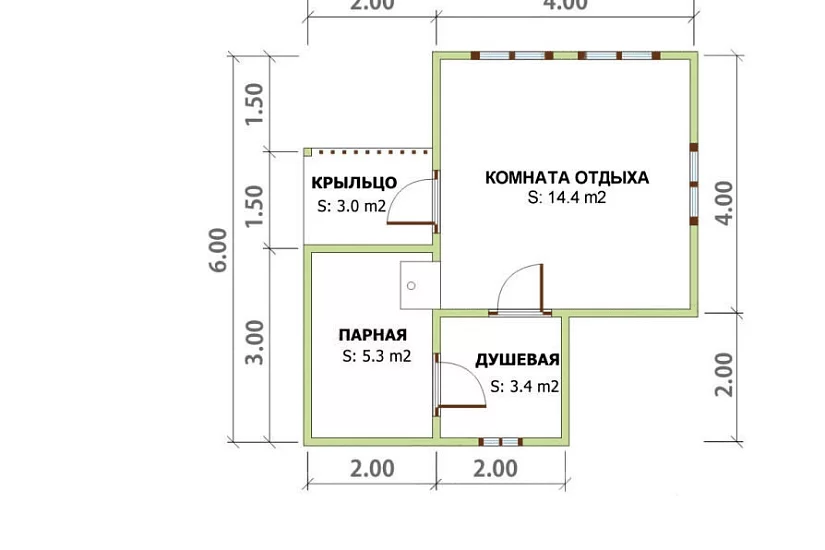Баня 6х6 К1П7
