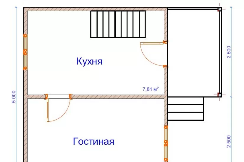 Дом из бруса №4