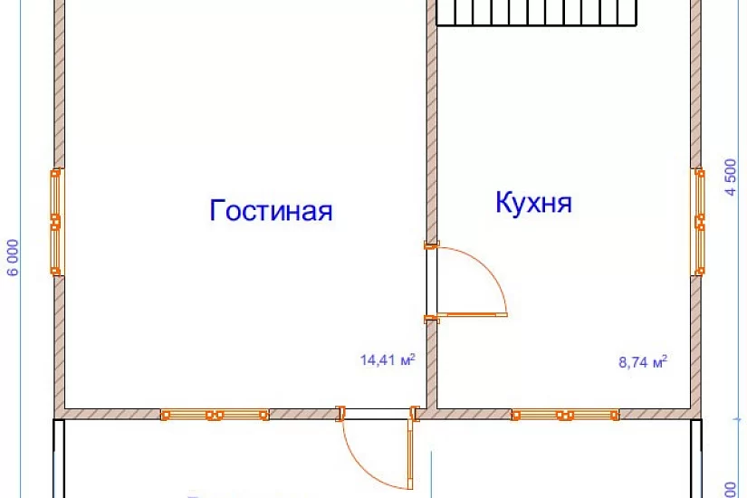 Дом из бруса №7
