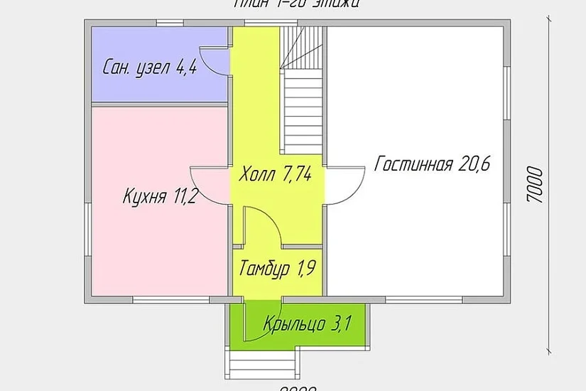 Классик 1БК-204 6.0x9.0 м