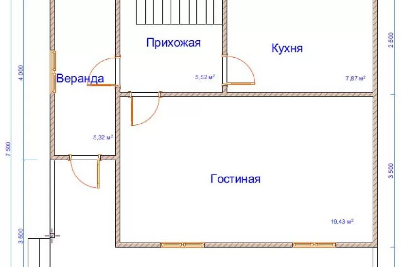 Дом из бруса №18