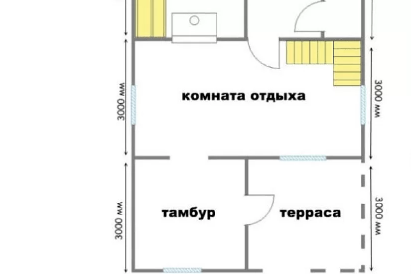 Баня 8х6 К2П4