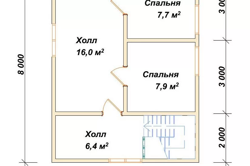 Дом из профилированного бруса 6х6