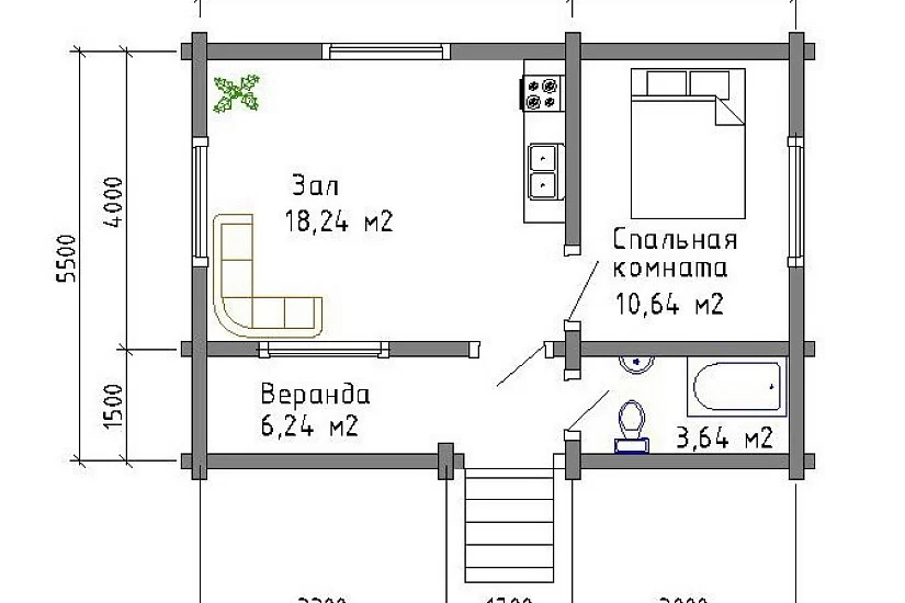 Жилой коттедж №2